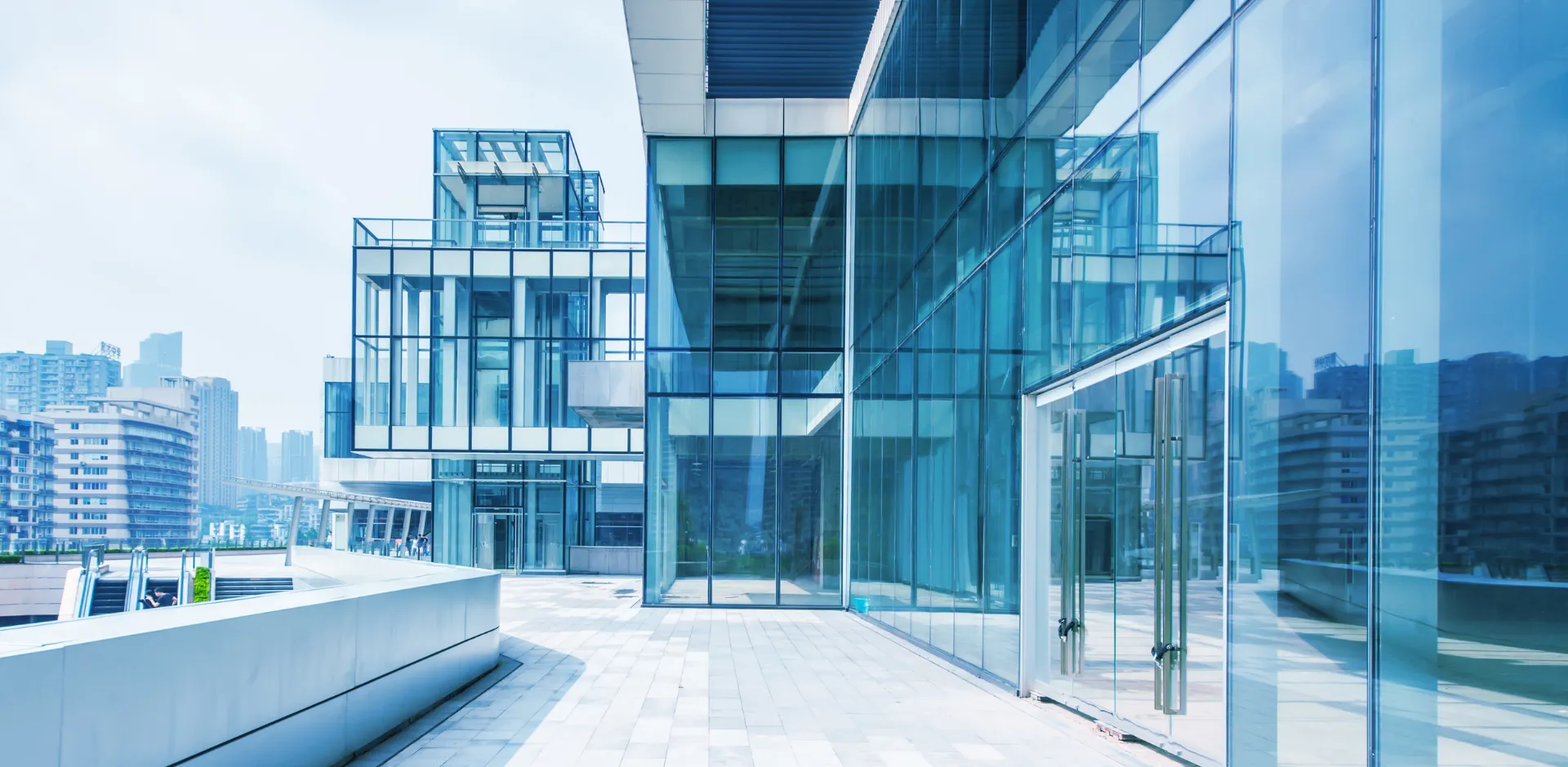 Contemporary Office Building Entrance